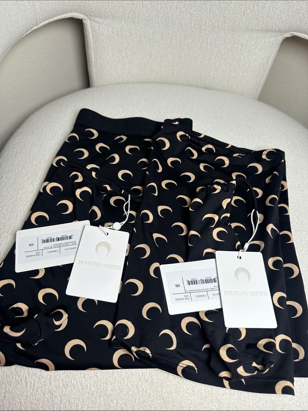 Marine Serre Capri pants and tube top
